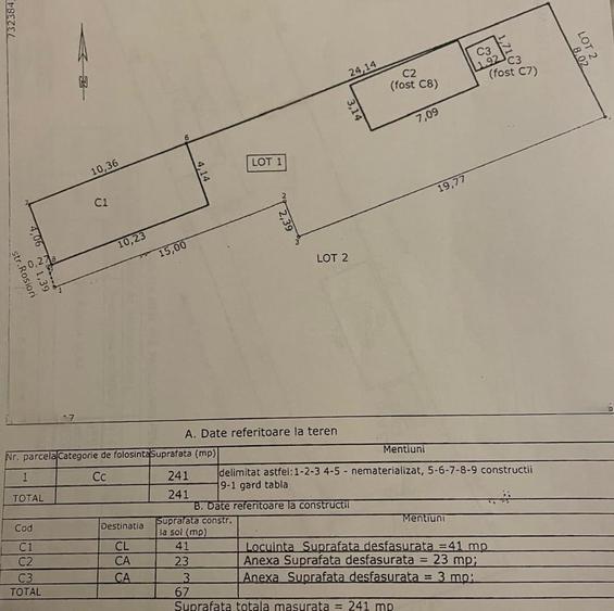Teren Construcții intravilan de 2200 mp, în Dorobanți