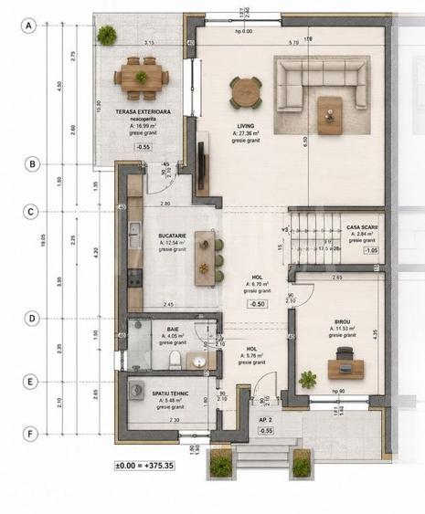 Casă cu 4 camere cu Teren 607 Mp în Borhanci