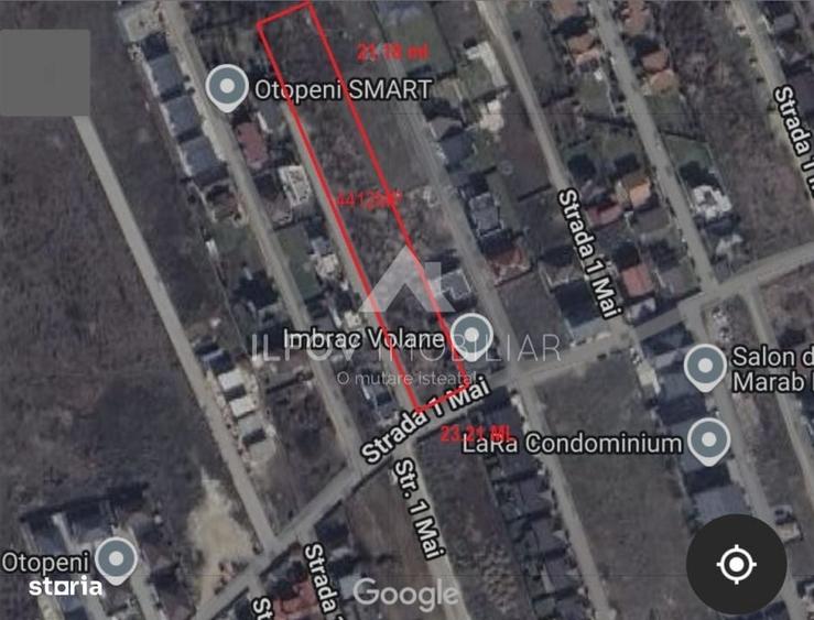 Otopeni, Str. 1Mai Teren 4.412mp, Deschidere 23,21m | Comercial & - 3