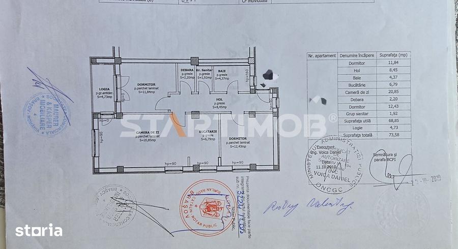 Apartament cu 3 camere decomandat în Bartolomeu