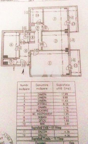 Apartament cu 3 camere decomandat, mobilat în Drumul Taberei