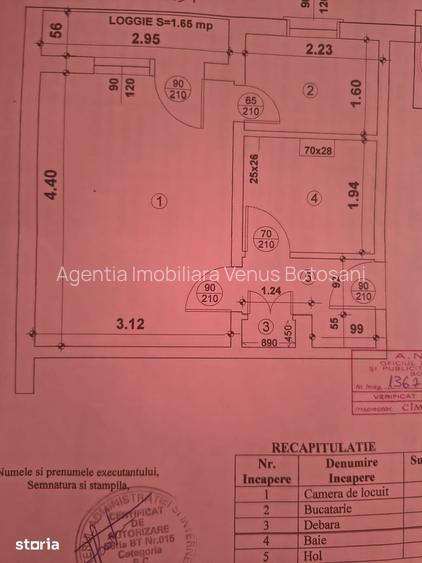 Garsoniera confort 1 la etaj 1 zona Primaverii