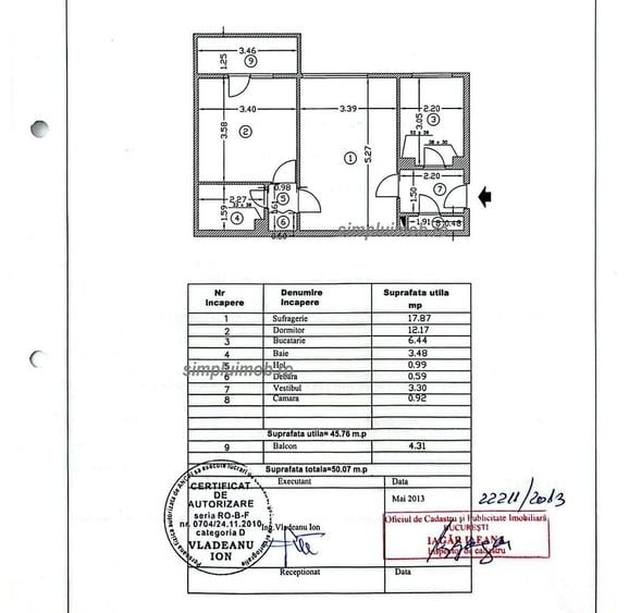 Apartament cu 2 camere semidecomandat în Theodor Pallady