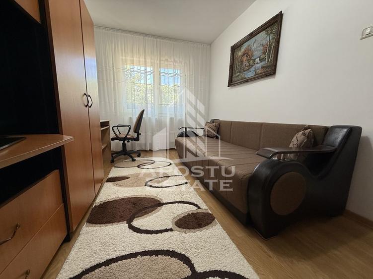 Apartament cu 2 camere semidecomandat, mobilat în Buziașului