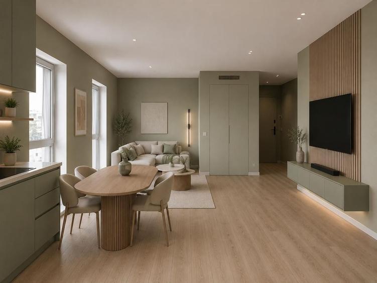Apartament cu 3 camere semidecomandat în Vest