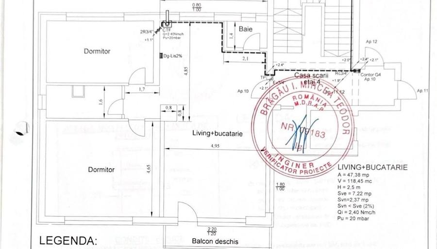 Apartament cu 3 camere în Central