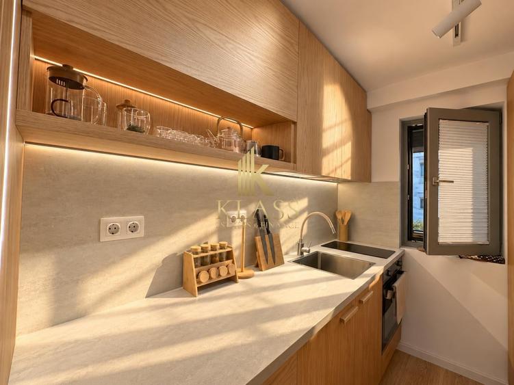 Apartament cu 2 camere semidecomandat, mobilat în Barbu Văcărescu