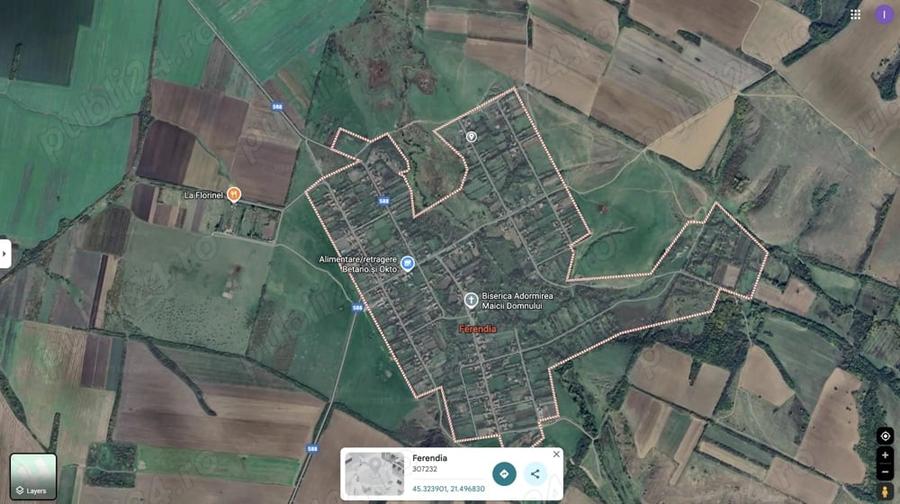 Teren de 3237 mp, în Ferendia