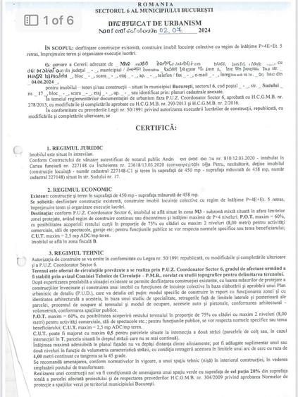 Teren Construcții intravilan de 458 mp, în Militari