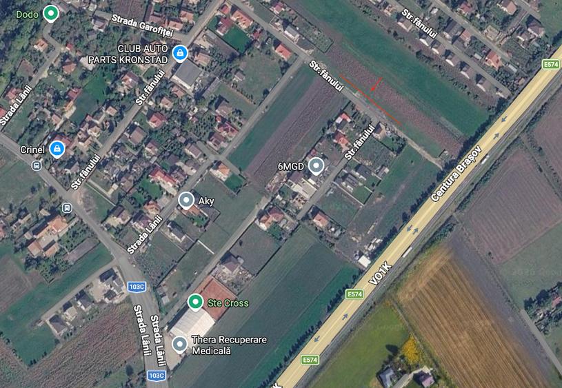 Teren Construcții intravilan de 1574 mp, în Stupini