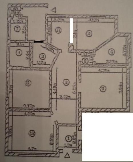 Apartament cu 4 camere decomandat în Gara de Nord
