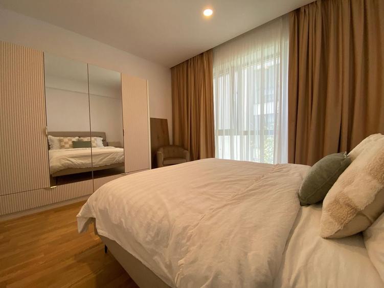 Apartament cu 2 camere semidecomandat, mobilat în Pipera
