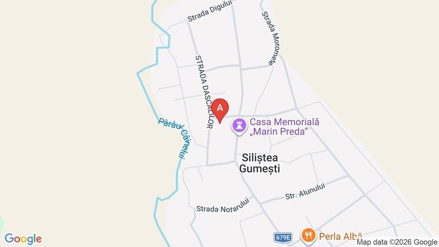 Casă individuală cu 2 camere cu Teren 537 Mp în Siliștea Gumești
