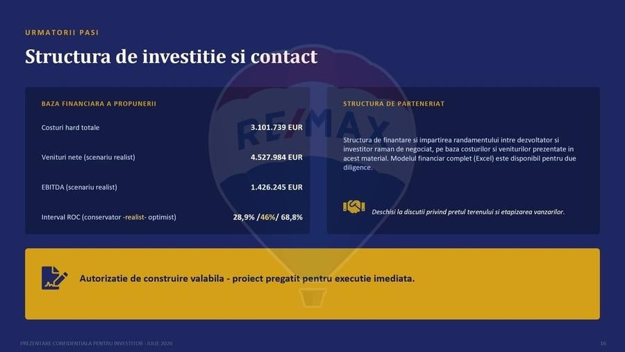 Teren Construcții intravilan de 753 mp, în Lujerului