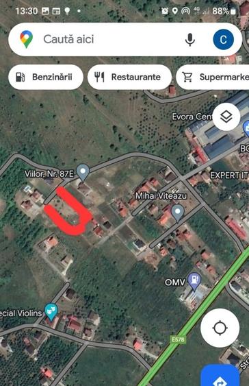 Teren Construcții intravilan de 1200 mp, în Central