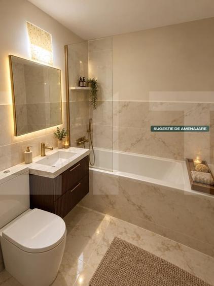 Apartament cu 2 camere decomandat, mobilat în Central