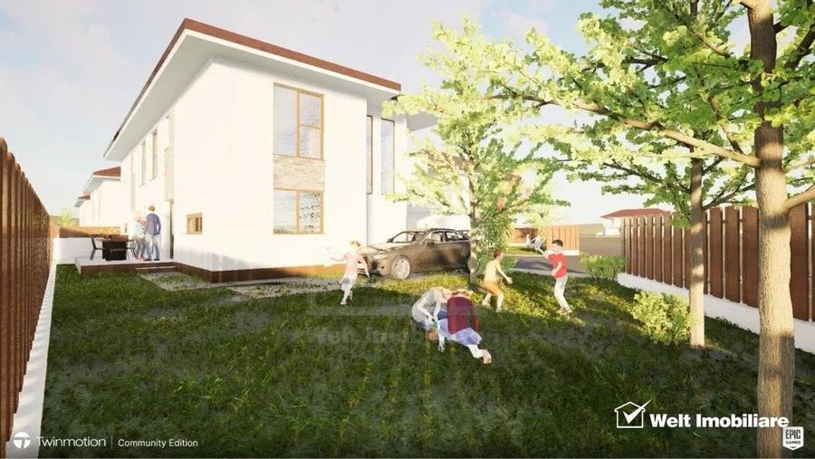 Duplex cu 4 camere cu Canalizare în Florești