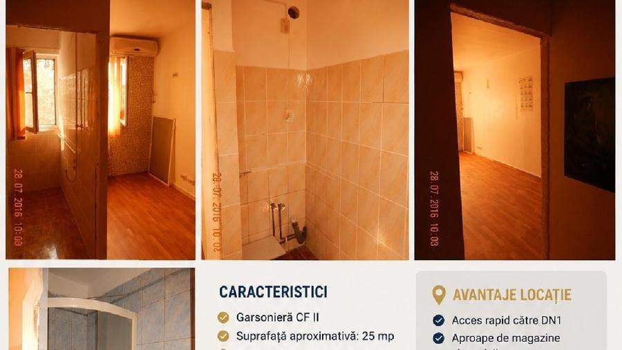 Garsonieră semidecomandată în Florești