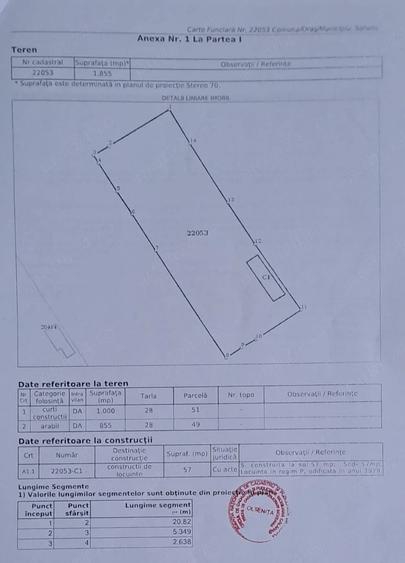 Teren de 1850 mp, în Progresu