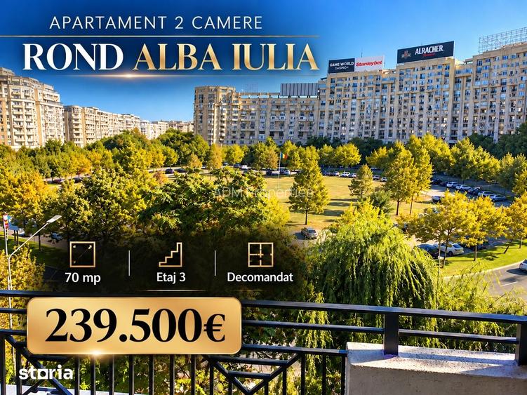 Piata Alba Iulia | Apartament 2 camere | Decomandat | Vedere Bulevard