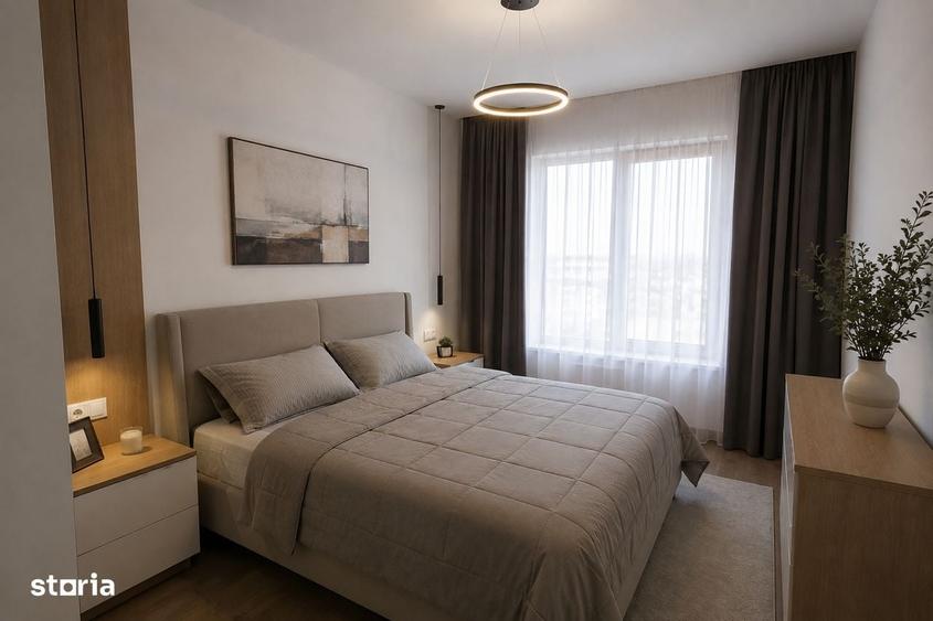 Apartament 2 camere cu balcon, 58,40 mp, acces rapid catre Bucuresti - 1