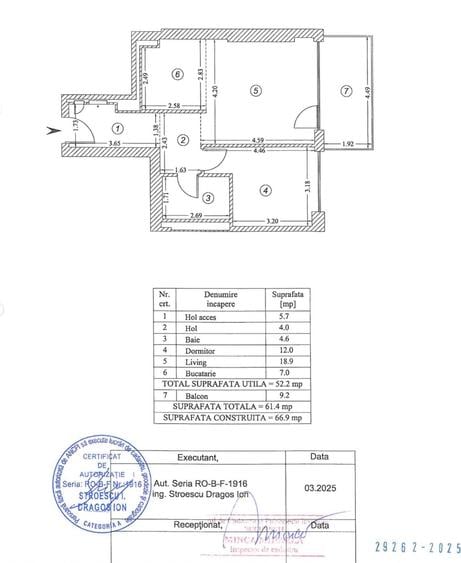 Apartament cu 2 camere decomandat în Aviației