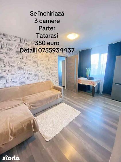 Apartament cu 3 camere în Tătărași