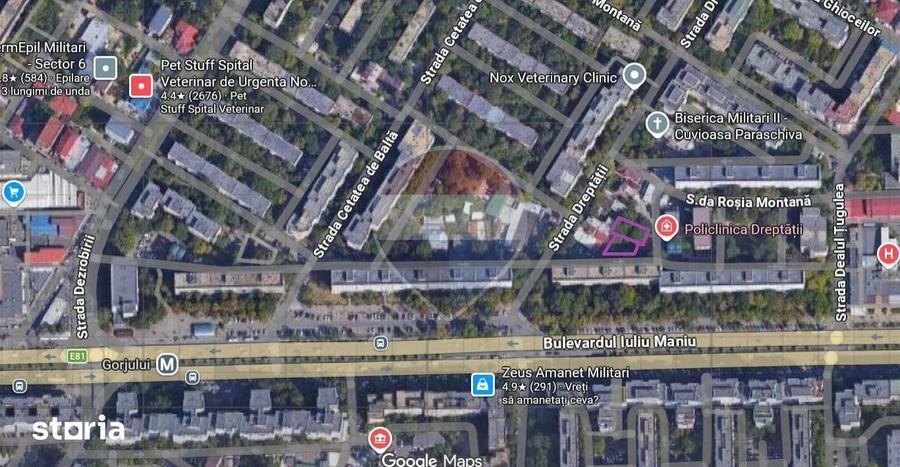 Teren de 170 mp, în Militari