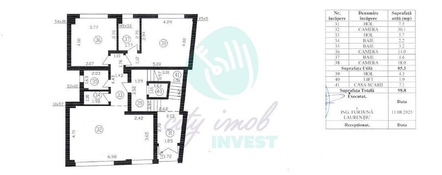 Apartament cu 3 camere semidecomandat în Polonă