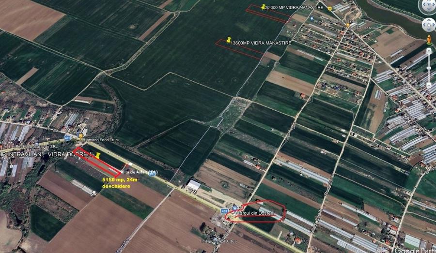 Teren Construcții intravilan de 5150 mp, în Vidra