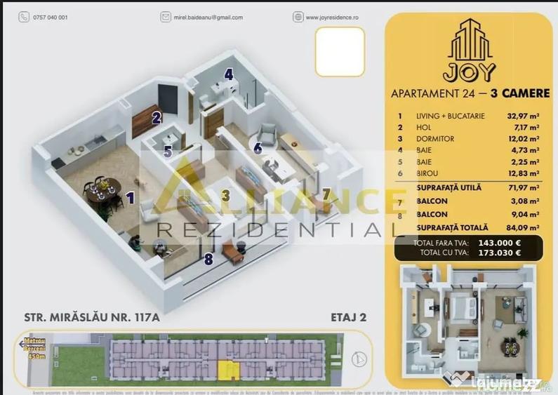 5 Min-Metrou Berceni-3 Camere-Complex Nou - 4