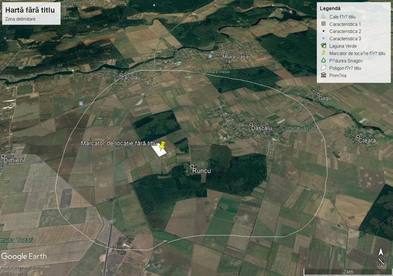 Teren intravilan de 100000 mp, în Dascălu