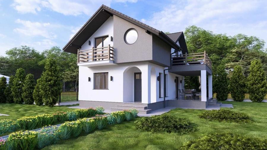 Casă cu 3 camere în Mihăești