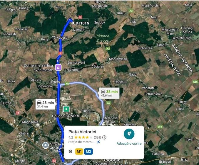 Teren de 3451 mp, în Ciolpani