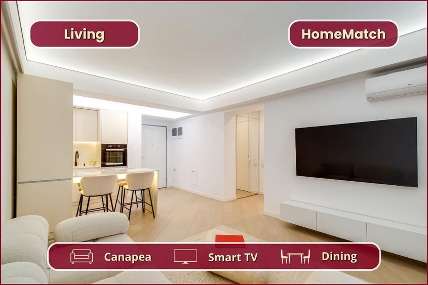 Apartament cu 2 camere decomandat, mobilat în Pipera