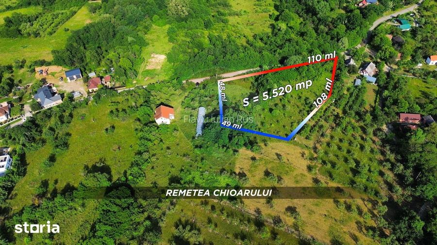 Teren intravilan 5520mp cu PANORAMA Remetea Oportunitate de Investi?ie