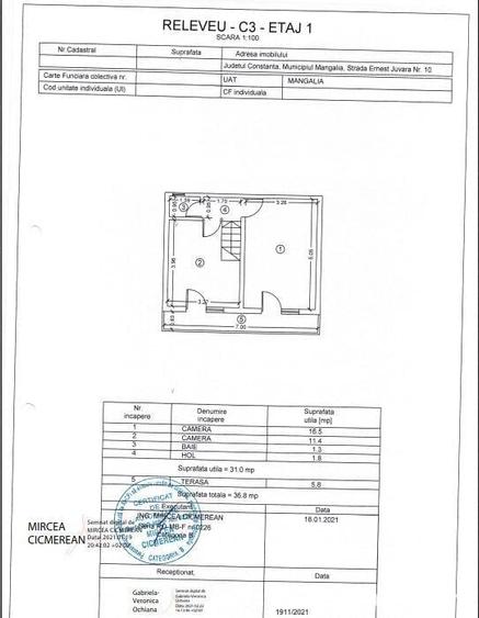 Casă cu 2 camere cu Teren 38 Mp în Mangalia