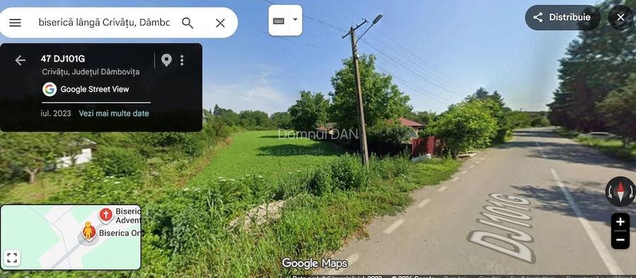 Teren 2200mp Criva?u , Dambovi?a - 45km distanta de Bucuresti