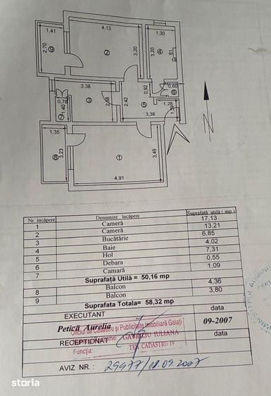 Apartament cu 2 camere decomandat, mobilat în Mazepa 2