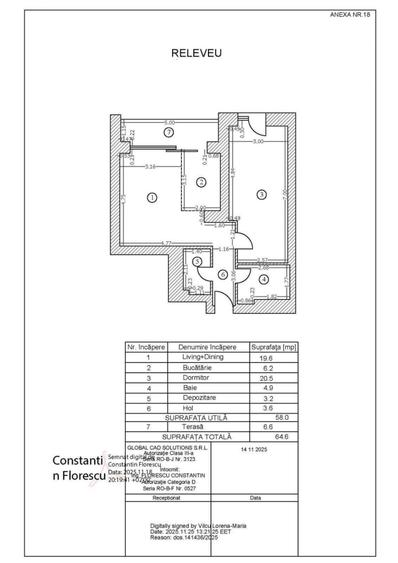Apartament cu 2 camere decomandat, mobilat în Băneasa