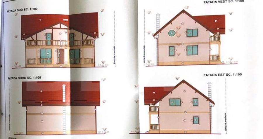 Casă individuală cu 1 camere cu Teren 1000 Mp în Nord