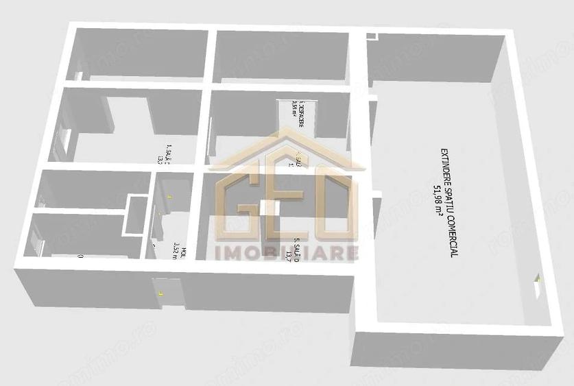 Spațiu comercial, de 128 mp, în Ultracentral