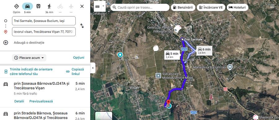 Teren Construcții extravilan de 1122 mp, în Vișani