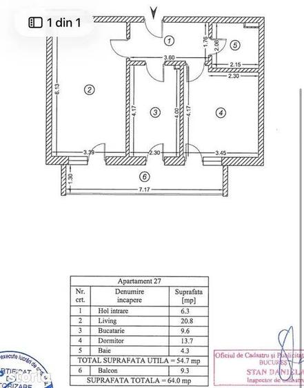 Apartament cu 2 camere decomandat, mobilat în Metalurgiei
