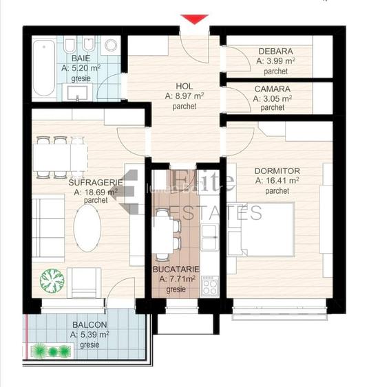 Apartament 2 camere de vanzare in bloc nou