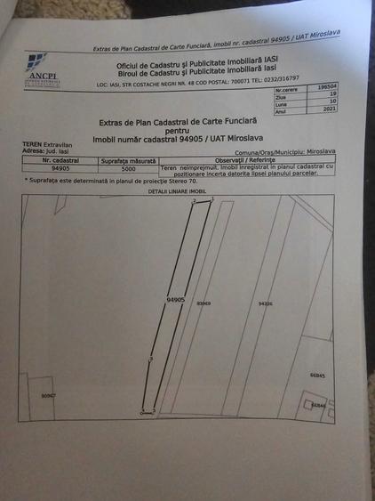 Teren de 5000 mp, în Proselnici