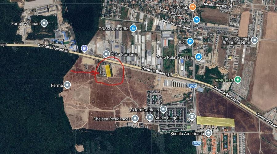 Teren Construcții intravilan de 5164 mp, în Nord