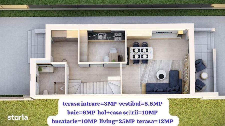 Casă cu 4 camere în Titan