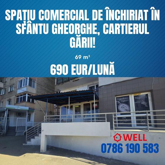Spațiu comercial de închiriat în Sfântu Gheorghe, cartierul Gării! - 1
