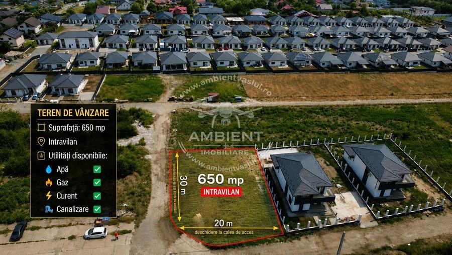 Teren Construcții intravilan de 650 mp, în Central